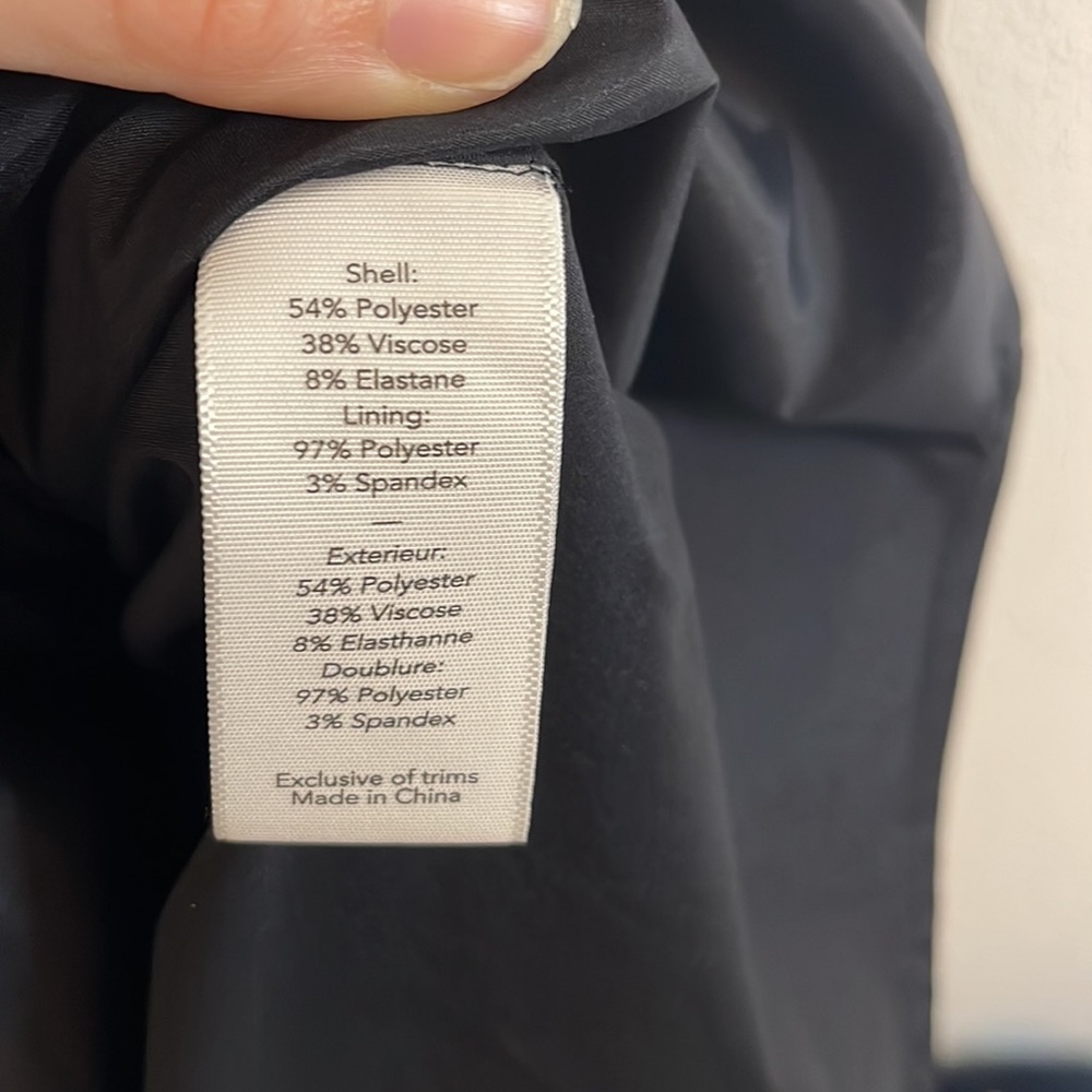 Elizabeth and James 'Carter' Black Lace-Up Waist Jersey Flare Dress Womens Sz 6 - Picture 6 of 7